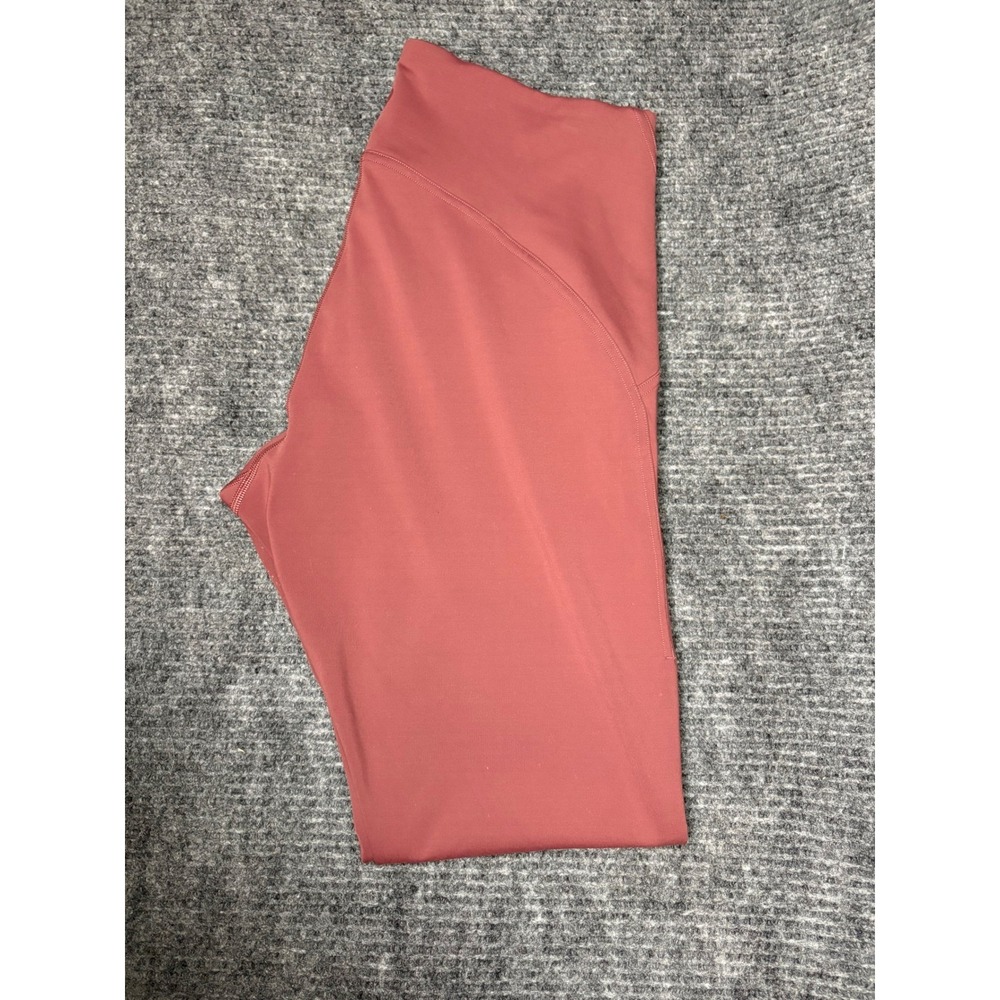 Lululemon Align High Rise Crop Legging Women 12 Mauve Pink Yoga Athleisure